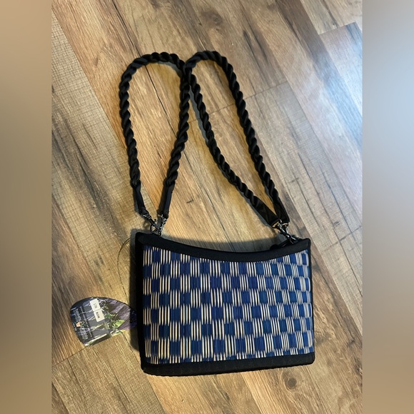 Tatami Saraye Chic Black, Blue and Tan Women's Shoulder Bag - Picture 2 of 11